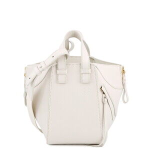 Loewe Hammock Leather Handbag White Bag